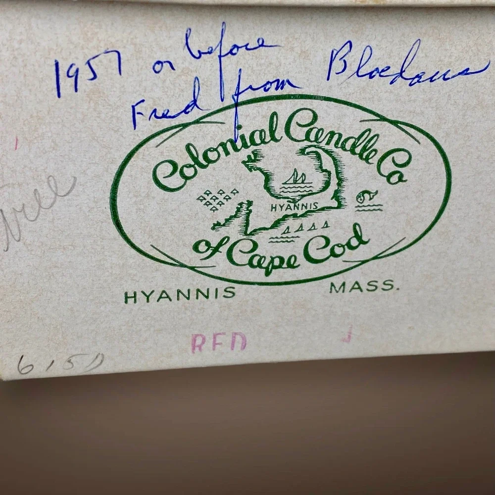 Colonial Candle Co vintage 1950s